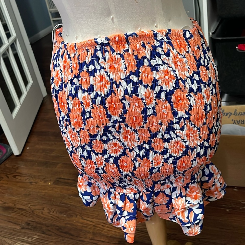 Flower mid skirt